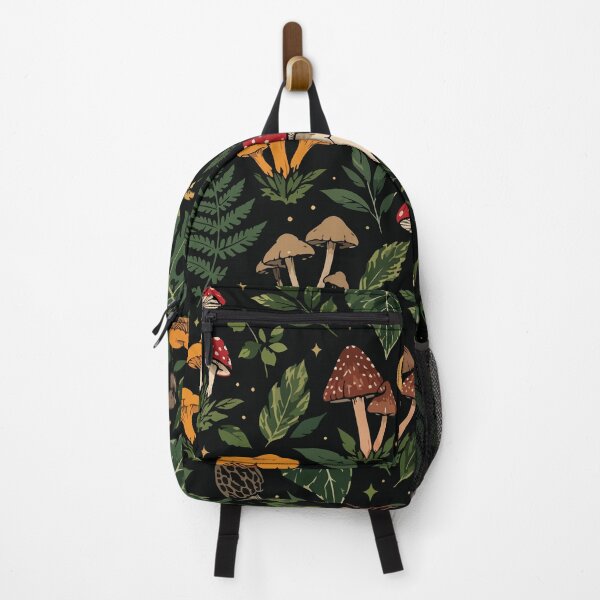 Item preview, Vintage Botanical Mushroom Forest Seamless Pattern designed and sold by BrownHorse90s.