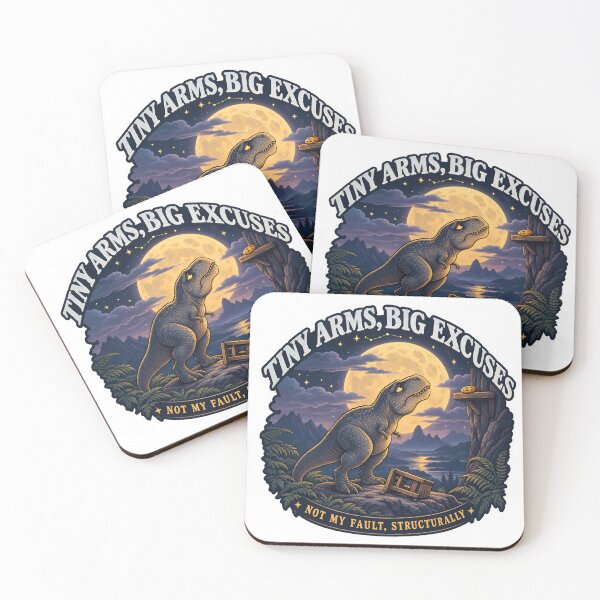 Item preview, Tiny Arms Big Excuses T Rex - Funny Dinosaur Art designed and sold by Driesman.
