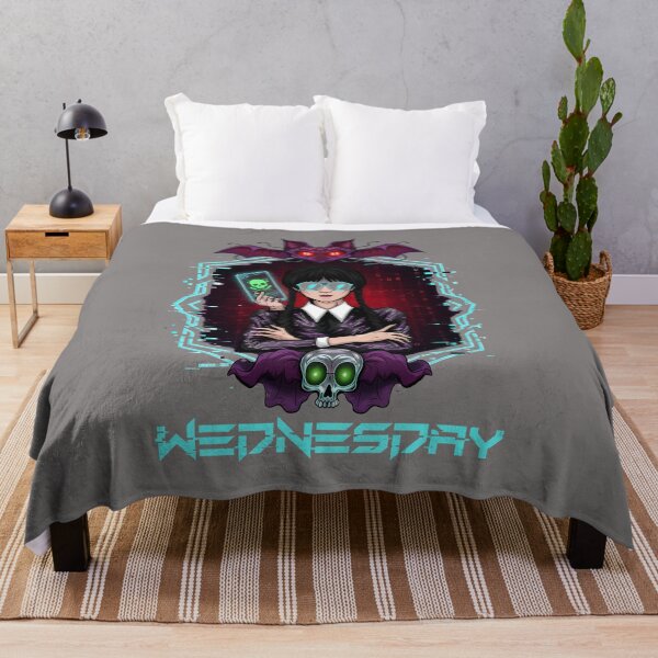 Item preview, Wednesday Portrait Bat Skull Gothic Vibe T-Shirt-33 designed and sold by REBECCACLAYDON.