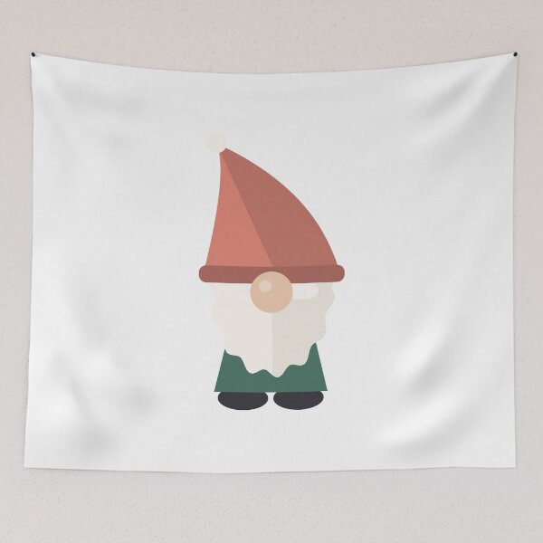 Item preview, Nordic Christmas Gnome with Red Hat designed and sold by ChromaLens.