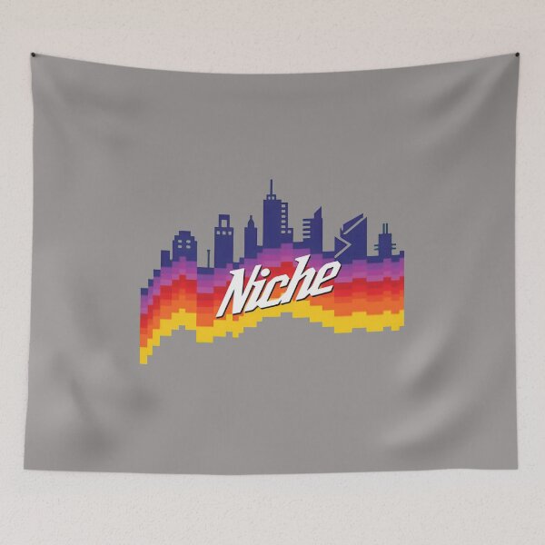 Item preview, The Valley Pixel Sunset Retro Script Tee-68 designed and sold by JENNIFERFALLOWF.