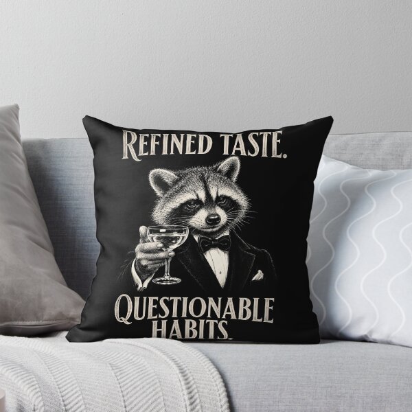 Item preview, Refined Taste, Questionable Habits - Vintage Aristocratic Raccoon designed and sold by JPees.