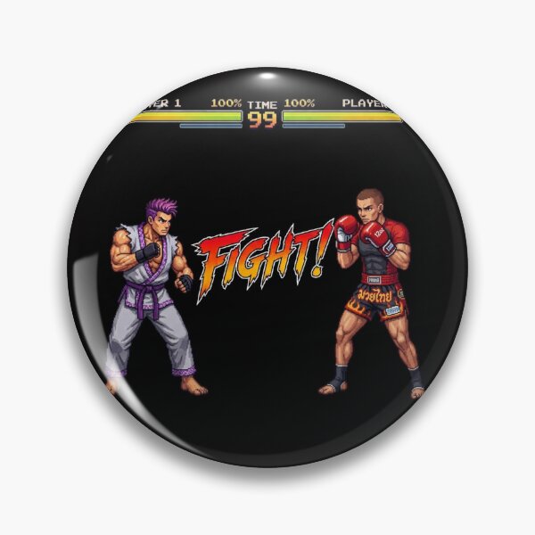Item preview, Retro 90s Arcade Fighting Game "FIGHT!" Pixel Art designed and sold by Jurand  Creations.