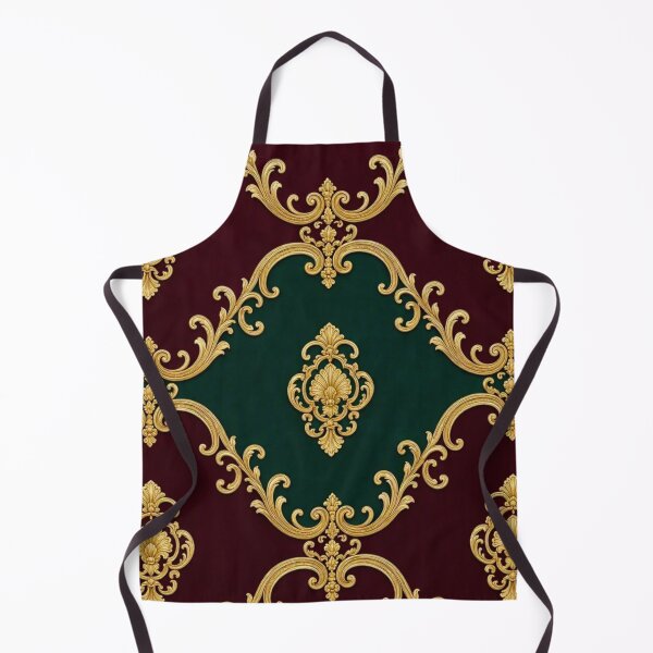 Item preview, Dusk Emerald Green, Burgundy & Gold Rococo designed and sold by DesignsByPrnces.