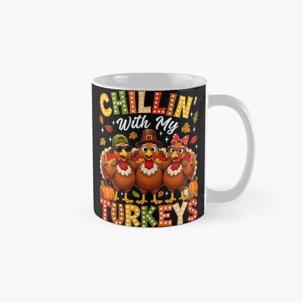 Item preview, Funny Chillin With My Turkeys Thanksgiving Fall Crew designed and sold by varin-studio.