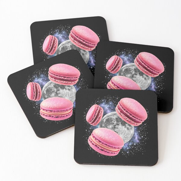 Item preview, Pink Macarons and Moon Galaxy designed and sold by SassCity.