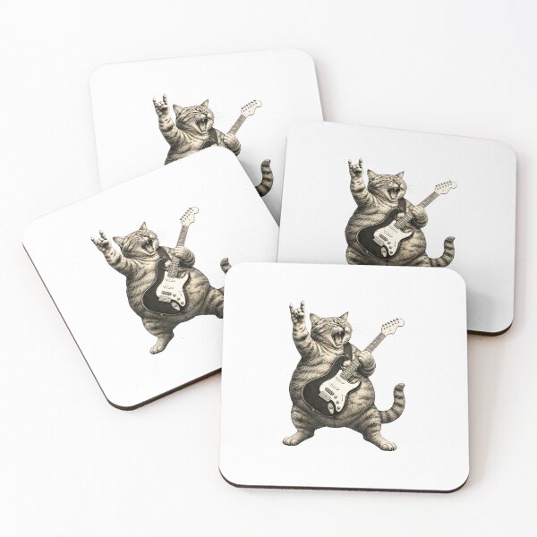Item preview, Fat-Cat-Rock-Guitarist Funny National Park Lover  designed and sold by numenee.