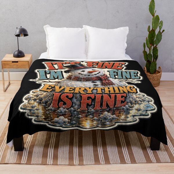 Item preview, Its Fine Im Fine Everything Is Fine Melting Snowman Christmas designed and sold by BeardWave.