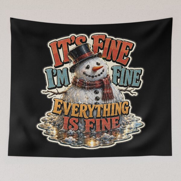 Item preview, Its Fine Im Fine Everything Is Fine Melting Snowman Christmas designed and sold by BeardWave.