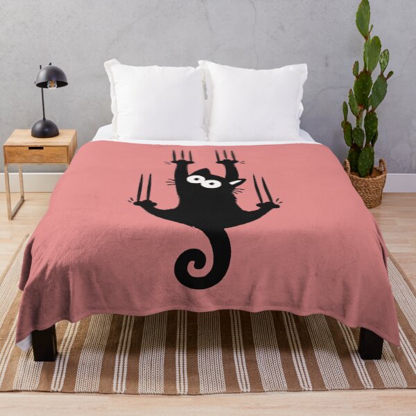 Item preview, Cute Black Cat Claw Marks Sassy Kitten Doodles designed and sold by nostalgiawatchr.