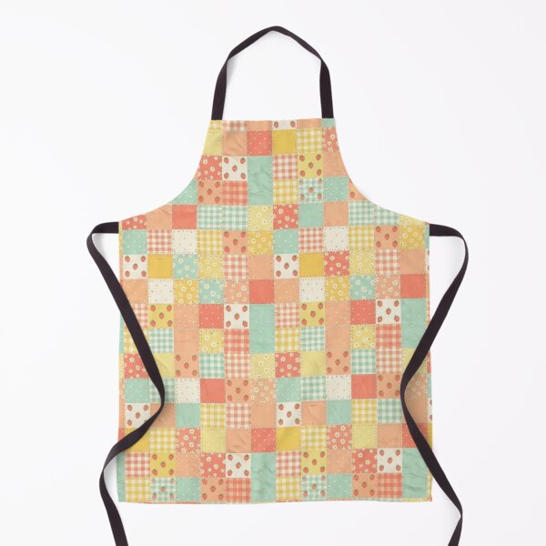 Item preview, Cute Strawberry Patchwork Quilt Seamless Pattern, Pastel Gingham and Floral Aesthetic Print designed and sold by 1DreamerShop.