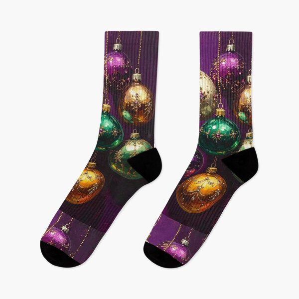 Item preview, Jeweled Christmas Ornaments in Plum, Emerald and Gold designed and sold by icemanphotos.