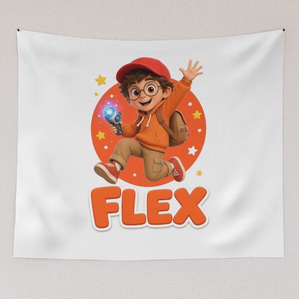 Item preview, Flex Adventure Boy Cute Cartoon Explorer Kids Design designed and sold by FlexLumiTikbo.