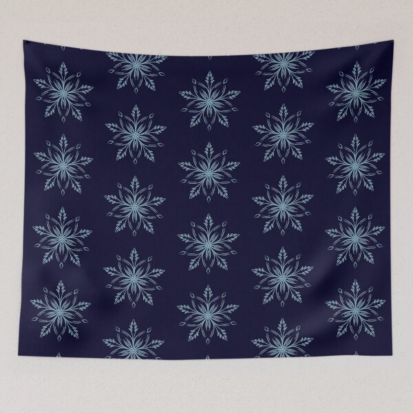 Item preview, Intricate Snowflake Cosmic Abyss Seamless Pattern designed and sold by ​Jyoti Digital Artist.