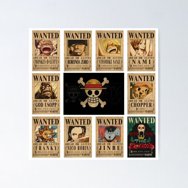 Item preview, One Piece Wanted Posters Collection designed and sold by Animeheam.