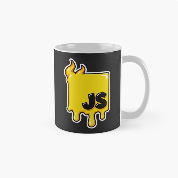 Item preview, Melting JavaScript JS Logo Sticker - Web Developer Programmer designed and sold by Stick Erify.