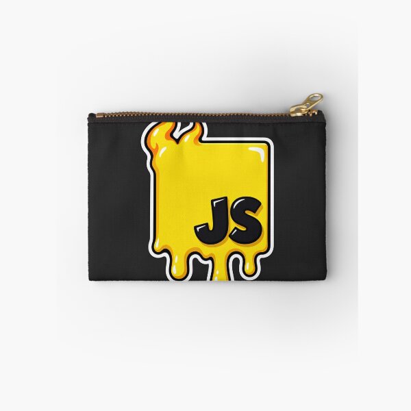 Item preview, Melting JavaScript JS Logo Sticker - Web Developer Programmer designed and sold by Stick Erify.