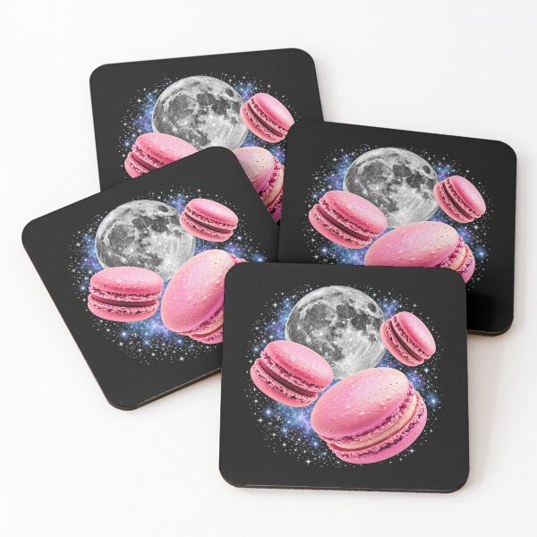 Item preview, Pink Macarons and Moon Galaxy designed and sold by SassCity.