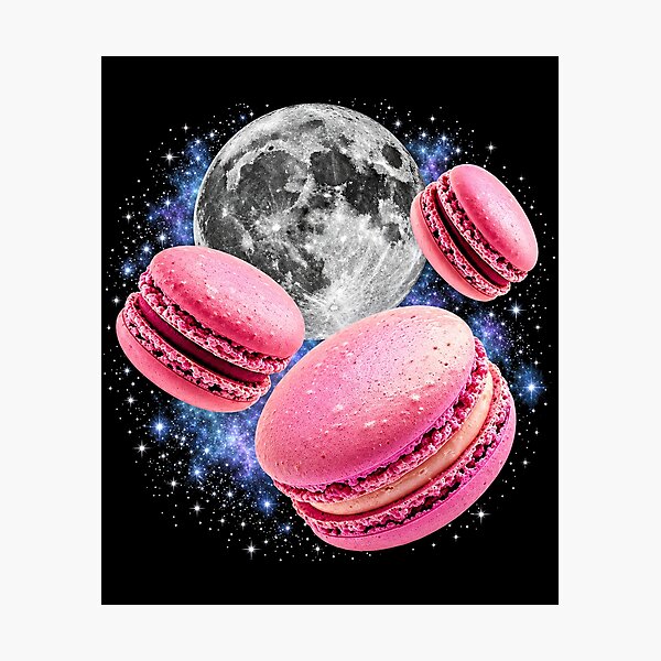 Item preview, Pink Macarons and Moon Galaxy designed and sold by SassCity.