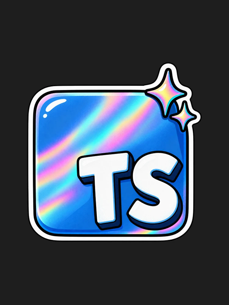 Thumbnail 4 of 4, iPhone Case, Holographic TypeScript TS Sticker - Web Developer Coding designed and sold by Stick Erify.