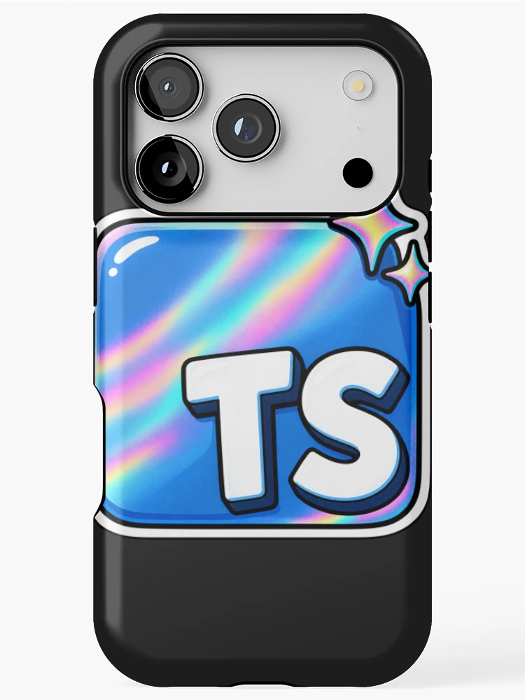Thumbnail 1 of 4, iPhone Case, Holographic TypeScript TS Sticker - Web Developer Coding designed and sold by Stick Erify.