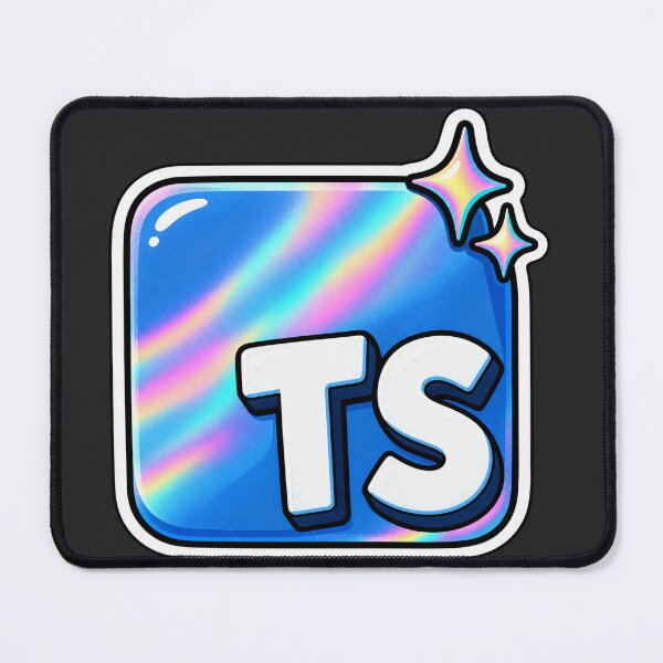 Item preview, Holographic TypeScript TS Sticker - Web Developer Coding designed and sold by Stick Erify.