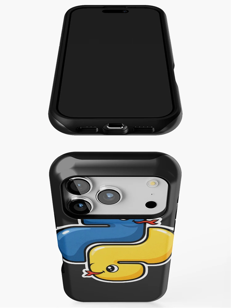 Thumbnail 3 of 4, iPhone Case, Cute Python Snakes Logo Sticker - Programmer Coding designed and sold by Stick Erify.