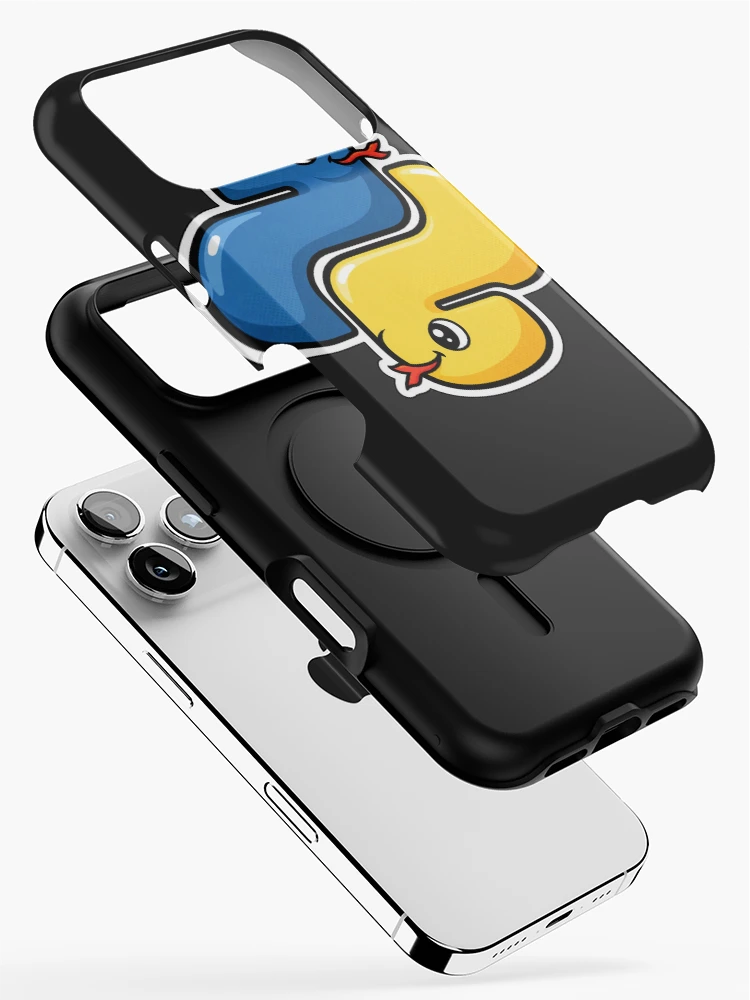 Thumbnail 2 of 4, iPhone Case, Cute Python Snakes Logo Sticker - Programmer Coding designed and sold by Stick Erify.