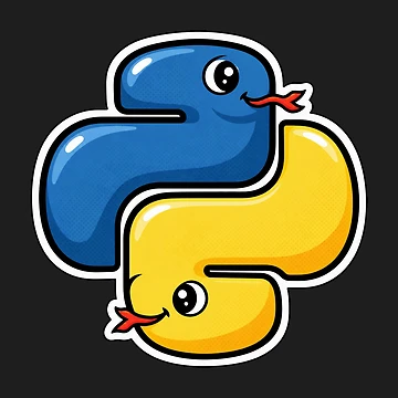 Artwork thumbnail, Cute Python Snakes Logo Sticker - Programmer Coding by Stick Erify