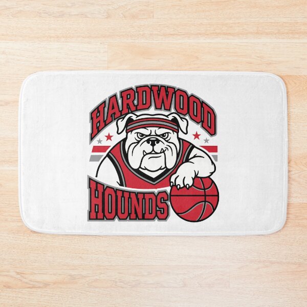 Item preview, Hardwood Hounds - Basketball Bulldog Varsity Sports Emblem designed and sold by ViralVectra.