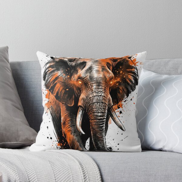 Item preview, Fierce Elephant Portrait designed and sold by StickVerse by Owais.
