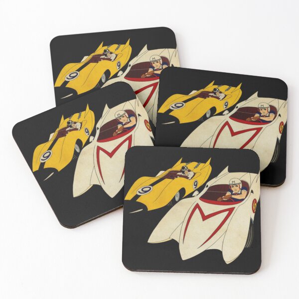 Item preview, Speed Racer Vintage Race Car Duel Illustration designed and sold by elijbclaude.