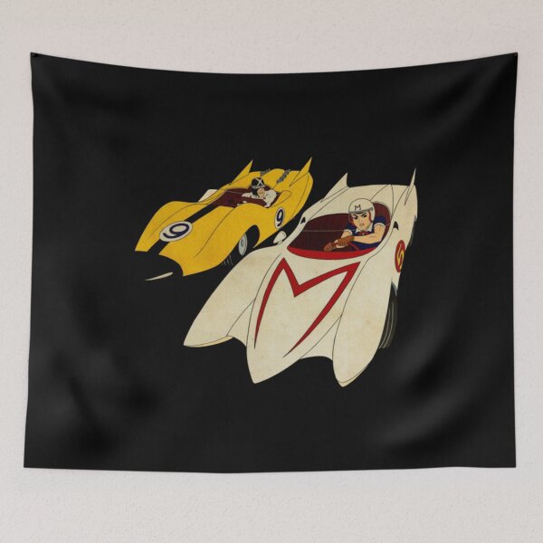 Item preview, Speed Racer Vintage Race Car Duel Illustration designed and sold by elijbclaude.