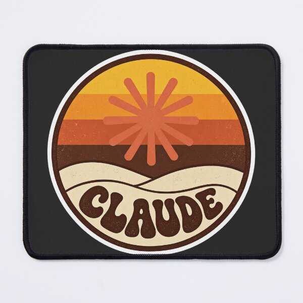 Item preview, Retro 70s Claude Sunset Badge - AI Developer Vintage Sticker designed and sold by Stick Erify.