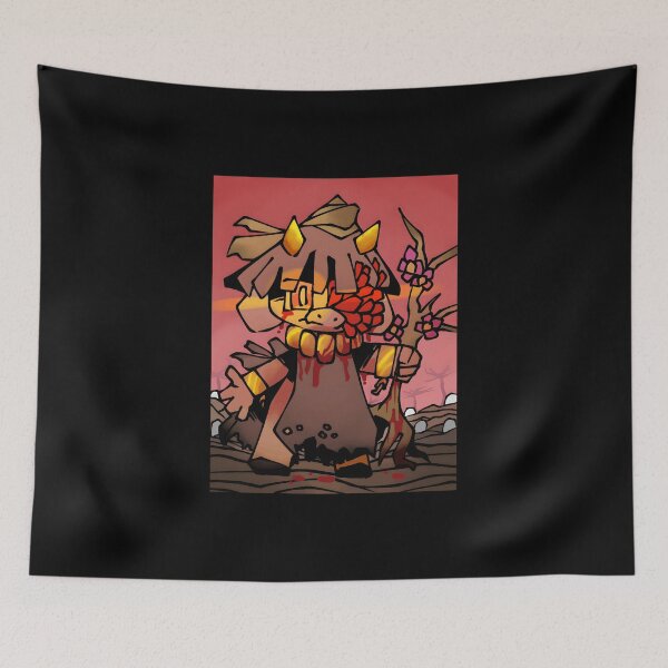 Item preview, Dark Fantasy Demon Character with Floral Mask and Blood designed and sold by elijbclaude.