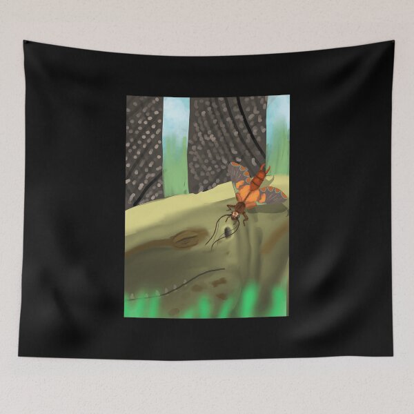 Item preview, Tok-Tok Beetle Bug with Colorful Wings Forest Illustration designed and sold by elijbclaude.