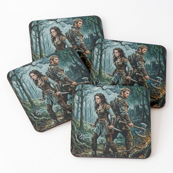 Item preview, Dark Forest Battle Snow White and the Huntsman Fine Art Tribute designed and sold by Art's Diner.