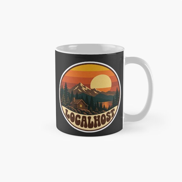 Item preview, Localhost National Park Retro Badge - 70s Sunset Developer designed and sold by Stick Erify.