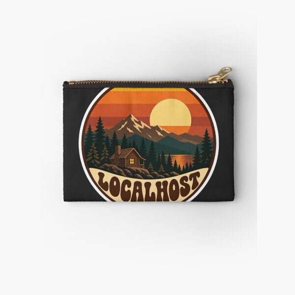 Item preview, Localhost National Park Retro Badge - 70s Sunset Developer designed and sold by Stick Erify.
