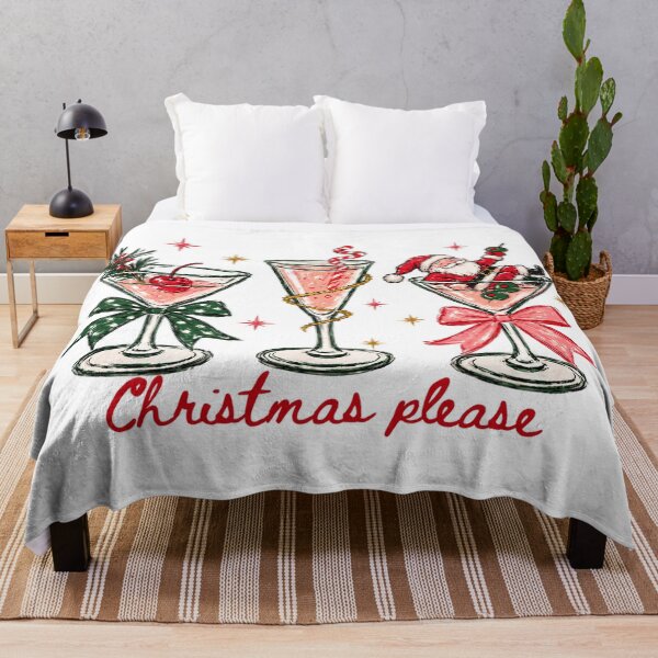 Item preview, Christmas Cocktail Trio with Santa and Bows designed and sold by HuserPiri.
