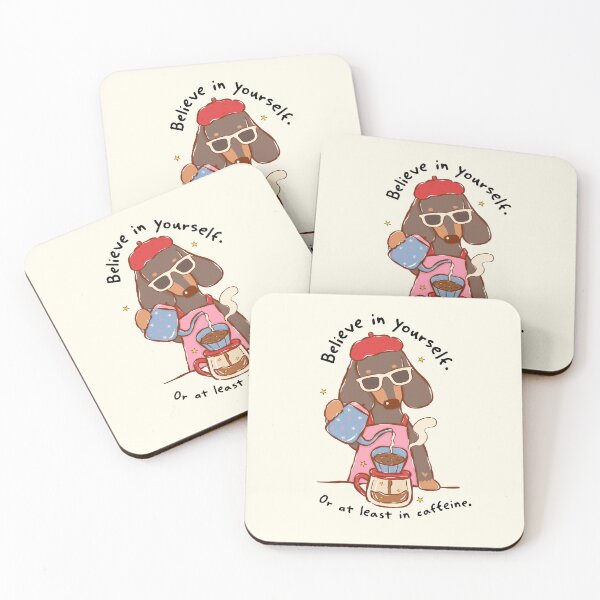 Item preview, Cool Dachshund Barista Making Coffee Funny Caffeine Quote designed and sold by Jan-Natsicha.