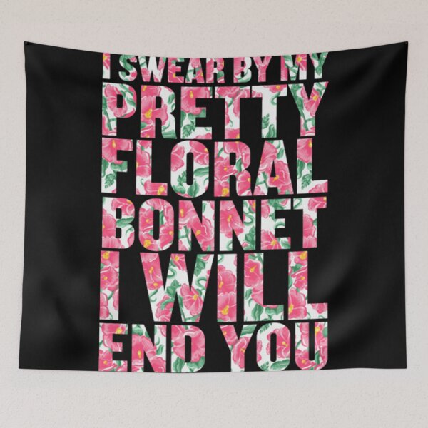 Item preview, Pretty Floral Bonnet Inspirational Typography designed and sold by elijbclaude.