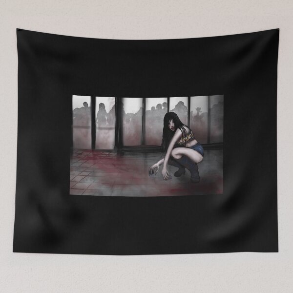 Item preview, Creepy Female Zombie Crouching with Claws designed and sold by elijbclaude.