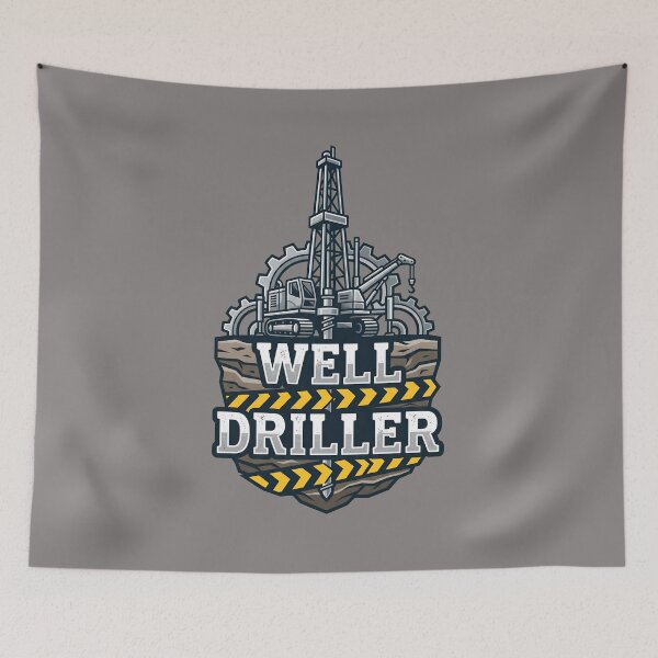 Item preview, Well Driller Text Hazard Stripe Work Shirt-2 designed and sold by MichaelEngel.