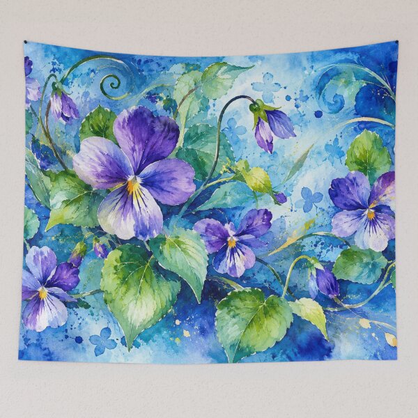 Item preview, Flowering violets designed and sold by Sigtrix.