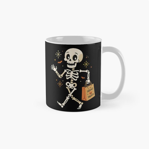 Item preview, Skeleton Trick or Treats Bag Retro Halloween Art designed and sold by GiaoCalonas.