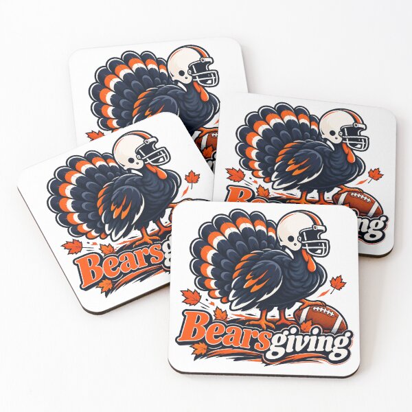 Item preview, Chicago Bears Thanksgiving Day Football Turkey Trot designed and sold by Blueberiteen.