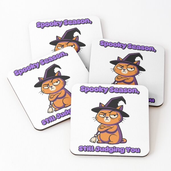 Item preview, Funny Cat Halloween Witch Hat Judging designed and sold by CritterSquad.