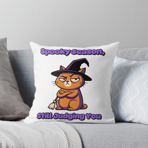 Item preview, Funny Cat Halloween Witch Hat Judging designed and sold by CritterSquad.