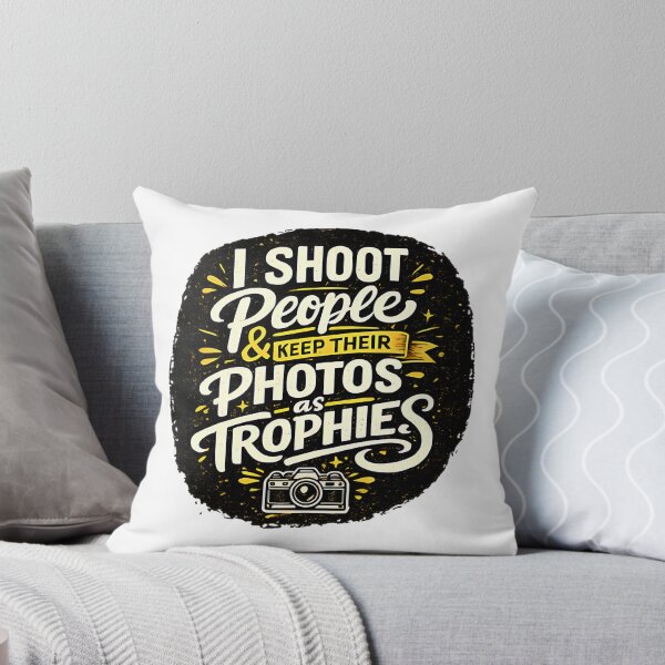Item preview, Funny Vintage Photographer Design - I Shoot People and Keep Their Photos as Trophies designed and sold by Gazouani.